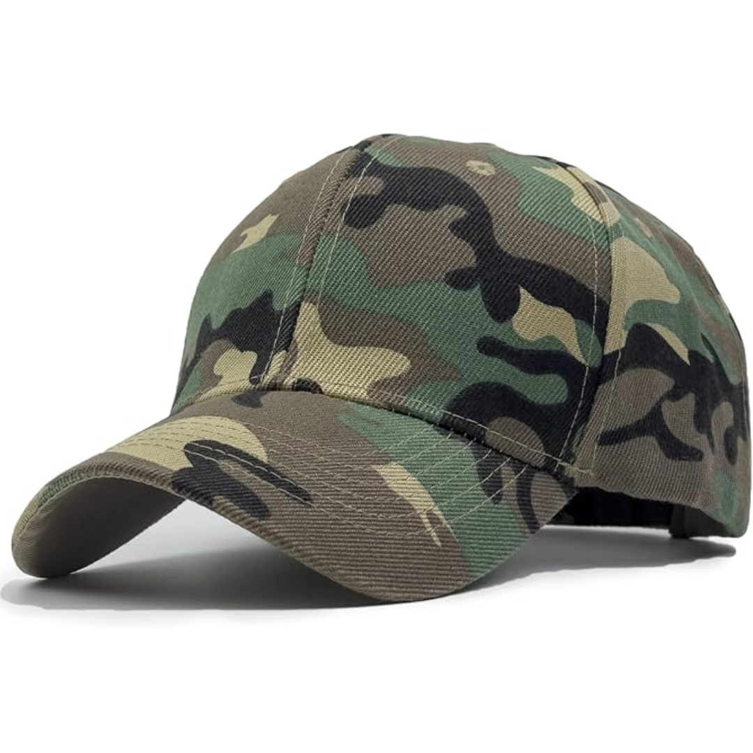 Crisp structured men's baseball cap, an essential adjustable accessory for a polished look.