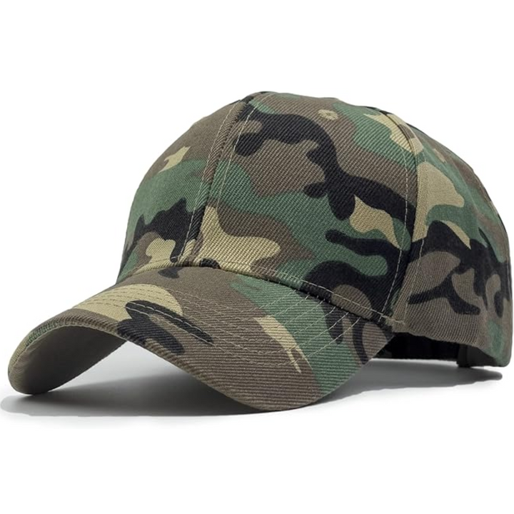 Crisp structured men's baseball cap, an essential adjustable accessory for a polished look.