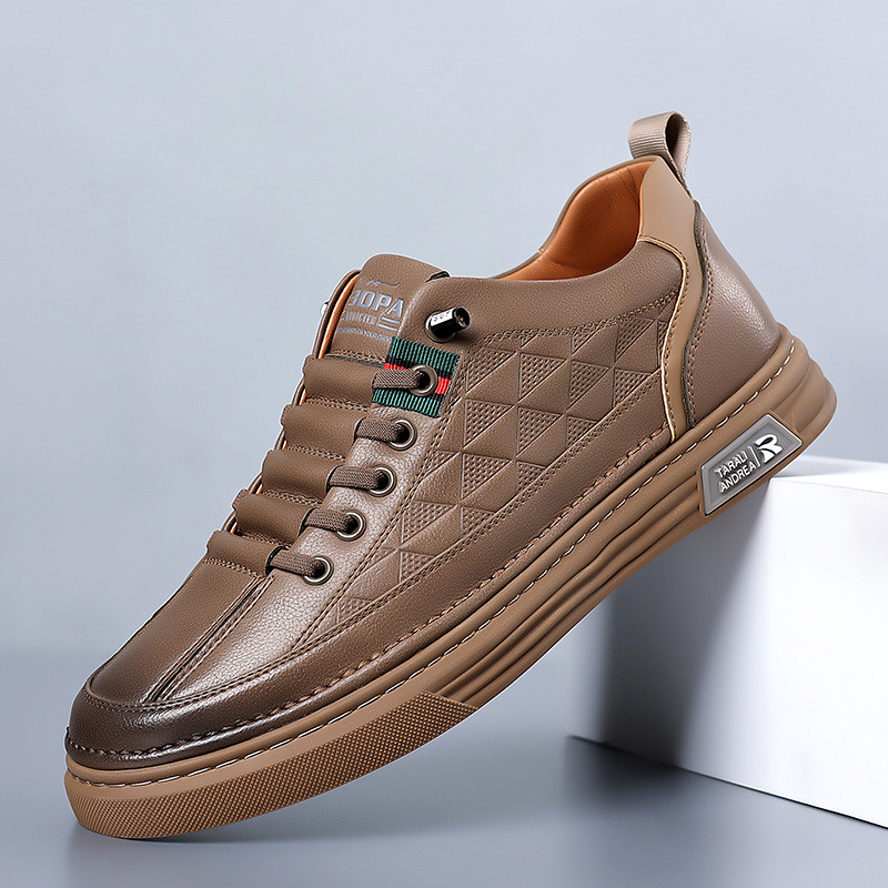 Men's stylish casual sneakers with an embossed design for everyday wear and comfort.
