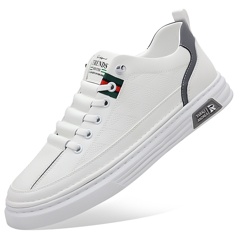 Premium men's casual sneakers with intricate embossed design for sophisticated everyday wear.