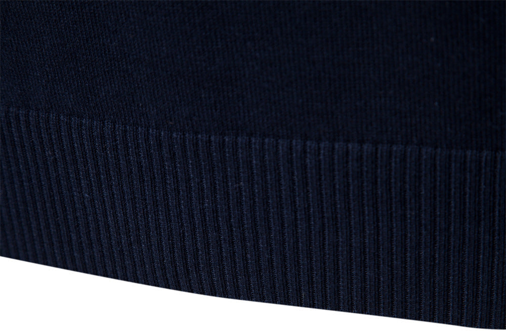 Men's casual colorblock half-zip sweater, a long sleeve for everyday comfort and style.