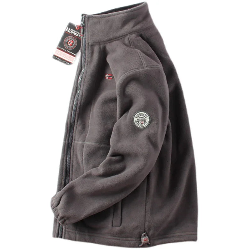 Fashionable men's insulated winter jacket. Warm and durable coat, designed for cold weather and everyday style.