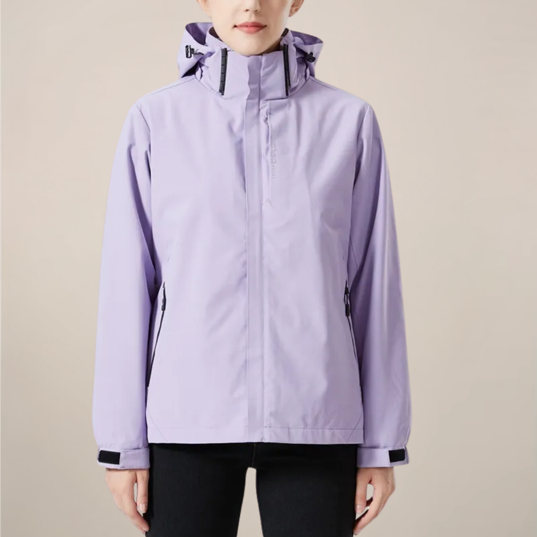 Casual men's full-zip windbreaker jacket with stand collar, a stylish everyday outerwear piece for men.