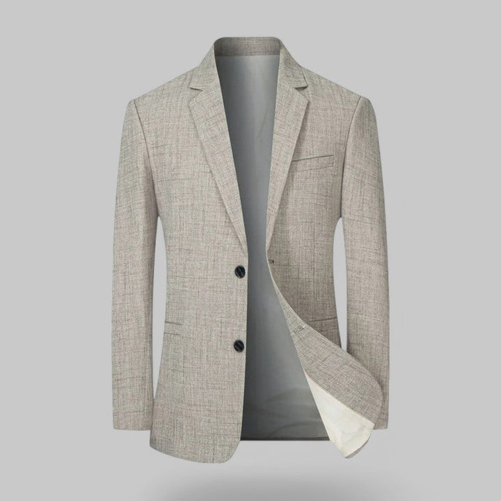 Classic men's two-button blazer jacket, perfect for a refined business casual or smart casual outfit.