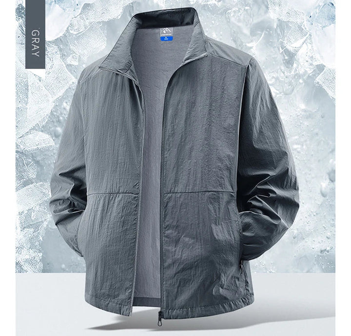 Men's performance cycling jacket, breathable and quick-drying for intense workouts.