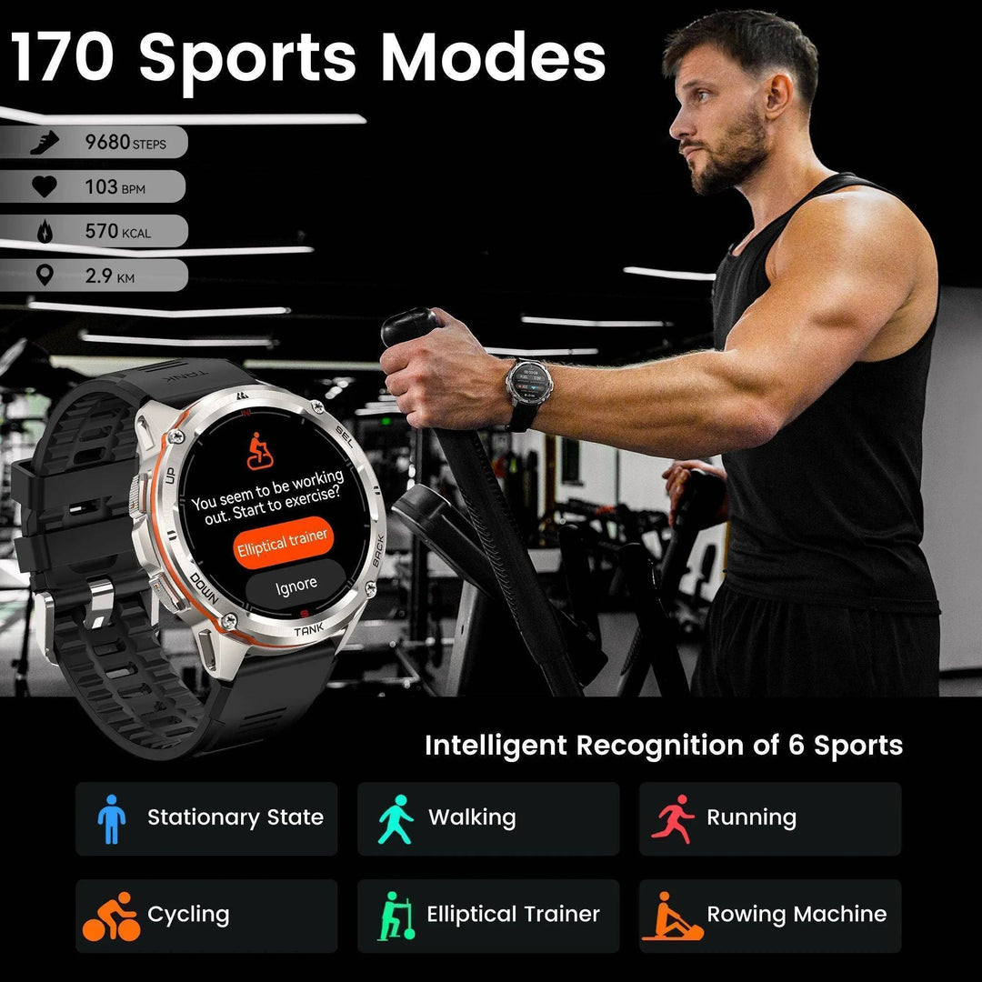 T3 Ultra GPS AMOLED Smartwatch with multiple watch faces, customizable fitness tracker