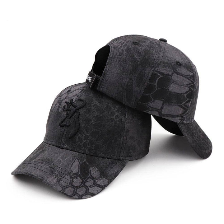 Tactical camouflage fishing cap, a must-have for men's outdoor gear collection.