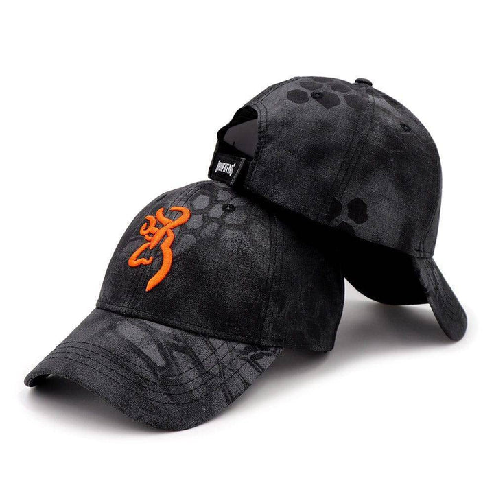 Outdoor adventure tactical cap for men, featuring a classic camouflage pattern.