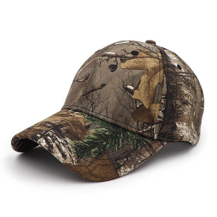 Stylish tactical camouflage cap for men, combining function with outdoor fashion.
