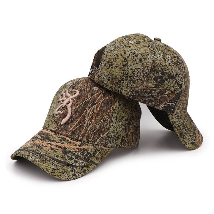 Breathable men's camouflage fishing cap, essential gear for outdoor enthusiasts.