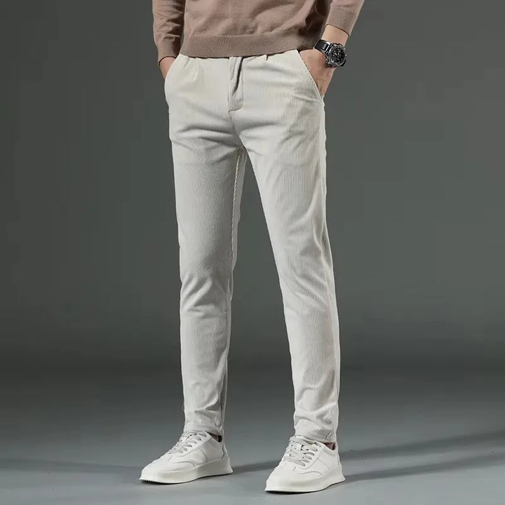Comfortable men's tailored dress pants, perfect for all-day wear from the office to evening.
