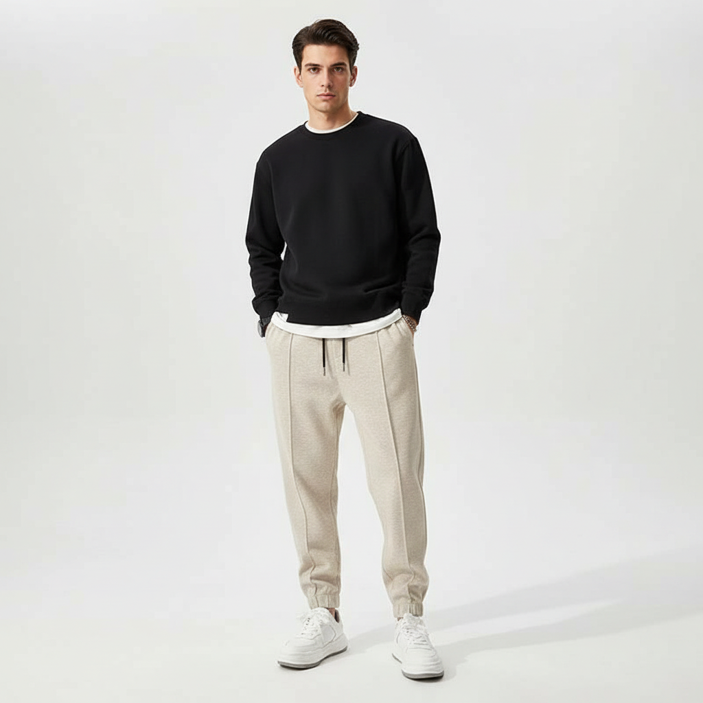 Sportswear men's Tanner pants with elastic waist. Ideal joggers for athletics, workouts, and comfortable daily wear.