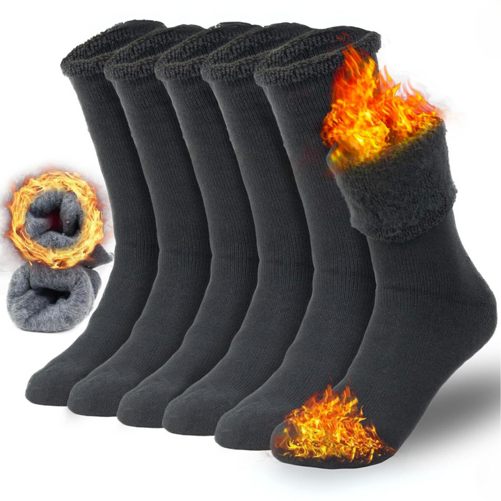 Men's thermal hiking socks, Oliver. Warm, insulated for cold weather, outdoor gear, comfortable boot socks.