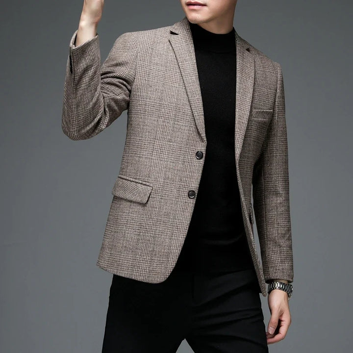 Men's Timeless Comfort Blazer, ideal for work, business casual, and formal events. A versatile and professional jacket.