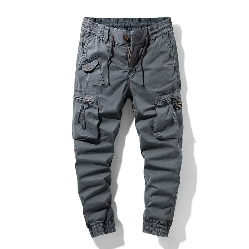 Comfortable black Men's Trekform Utility Joggers, perfect for athletic activities or casual streetwear.