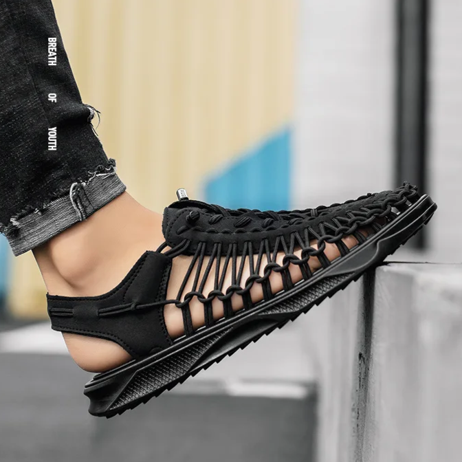 Men's comfort walking sandals, designed for active outdoor lifestyles.