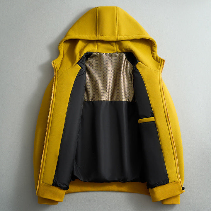 Stylish men's ultimate puffer hoodie, comfortable & warm for winter fashion. Great for layering or daily casual wear.
