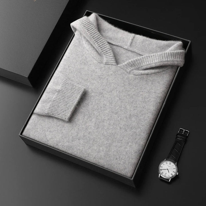 Men's ultra-soft pullover hoodie, ideal for stylish layering or as a warm, comfortable standalone casual top.