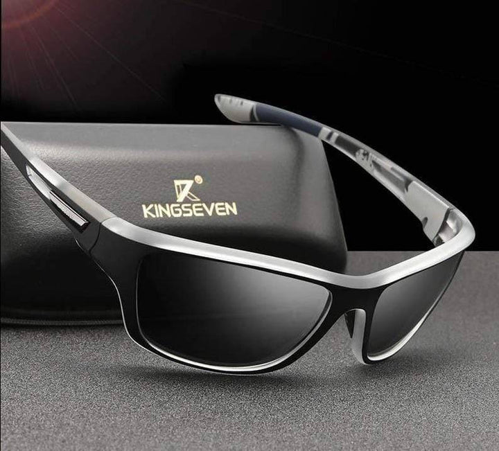 Men's ultralight frame polarized sports sunglasses with UV400 protection, ideal for outdoor travel.