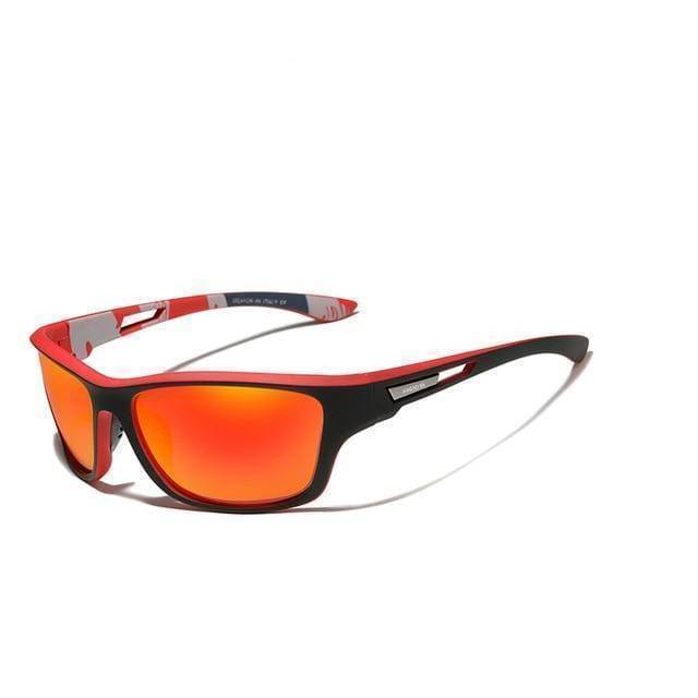 Dynamic shot of men's ultralight polarized sunglasses, emphasizing their suitability for an active lifestyle.