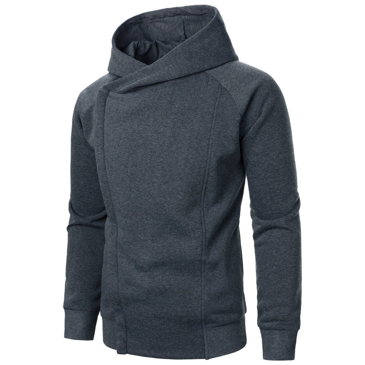 Modern fit men's zip hoodie, great for urban outerwear, streetwear, and everyday casual comfort.
