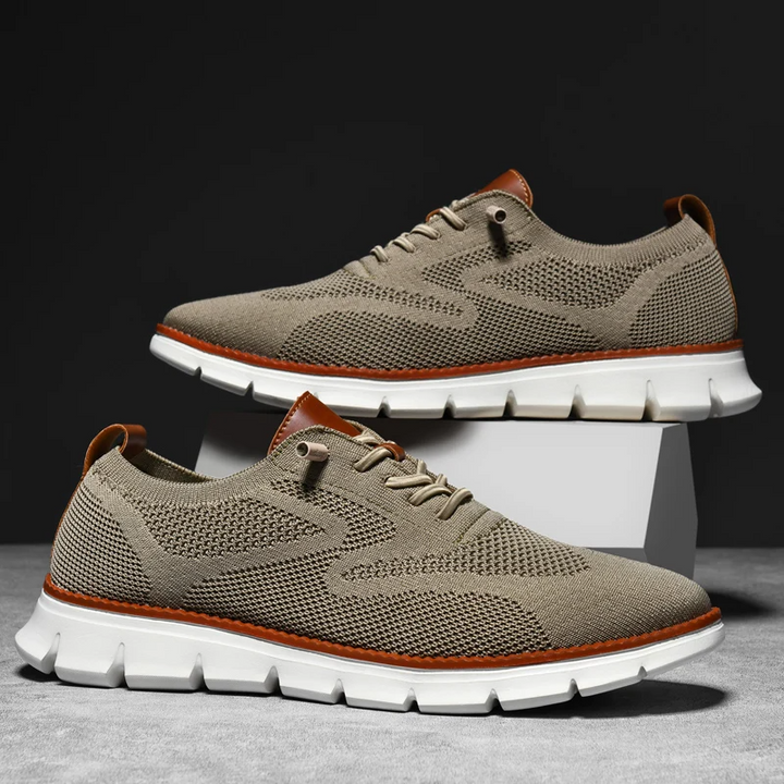 White UrbanFlex men's comfort footwear, stylish & lightweight for casual outings.