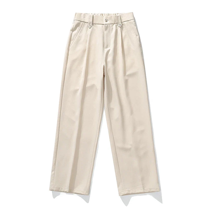 Versatile Vallier men's relaxed fit dress pants, offering comfort and a pleated front for smart casual wear.