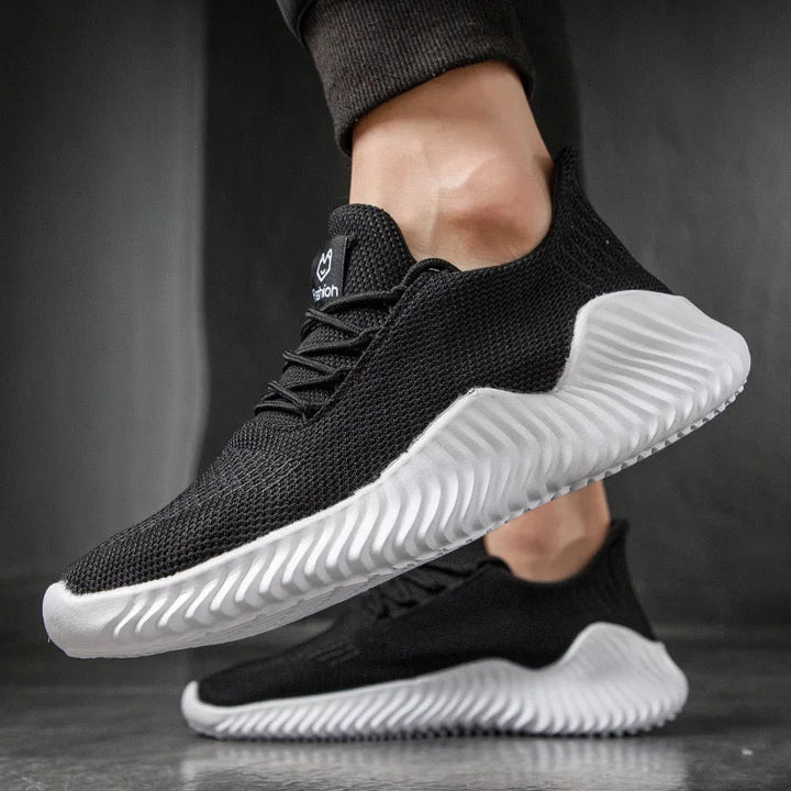 Breathable Men's Velocity athletic shoes, keeping feet cool during activities.