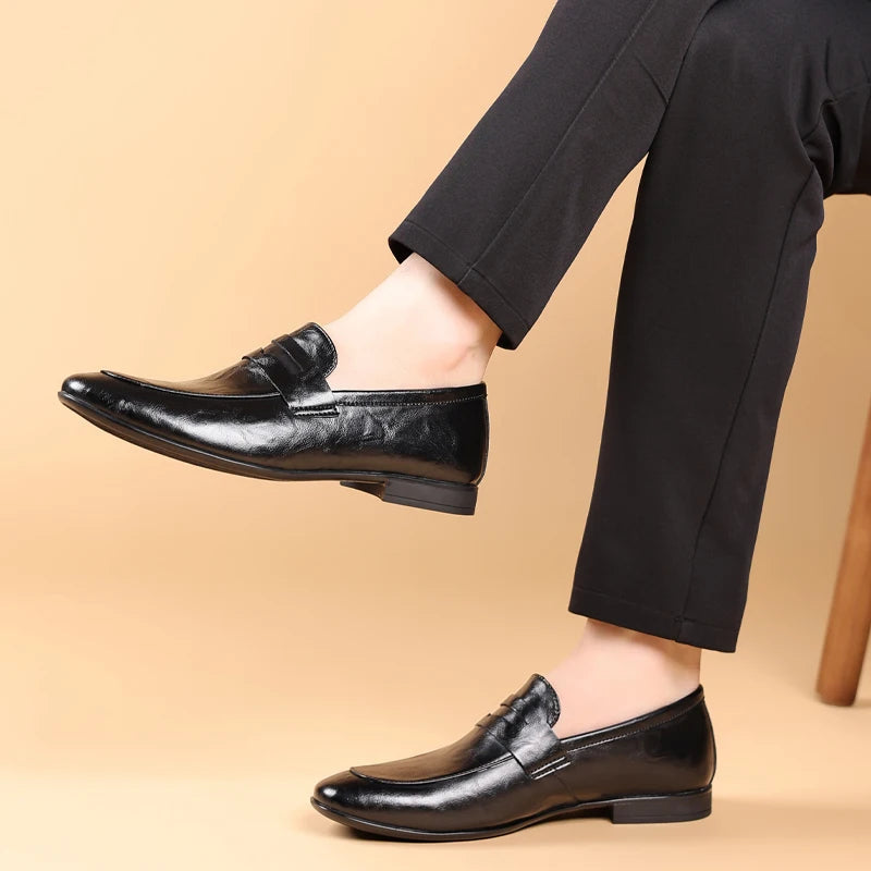 Premium Men's Verona slip-on loafers, combining comfort with a polished, classic formal shoe style.