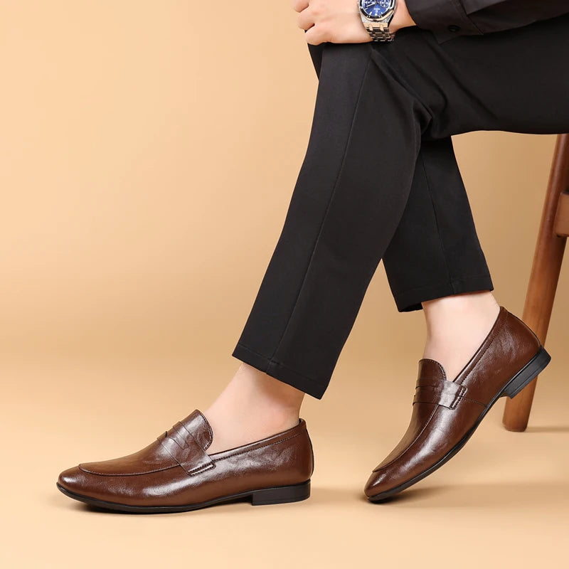 Verona slip-on loafers, men's comfortable classic shoes for a polished, elegant formal and casual style.