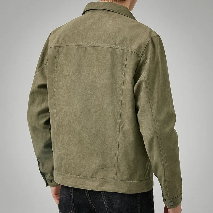 Men's button-front casual jacket, a versatile and stylish outerwear piece for men's fashion.
