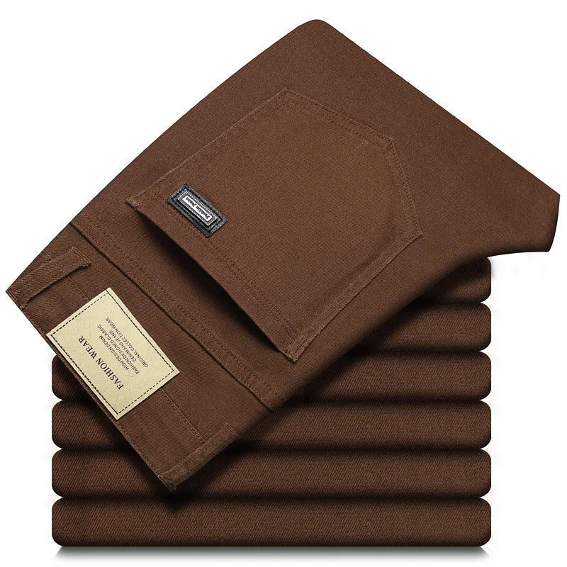 All season regular fit comfort pants for men, versatile for smart casual everyday use.