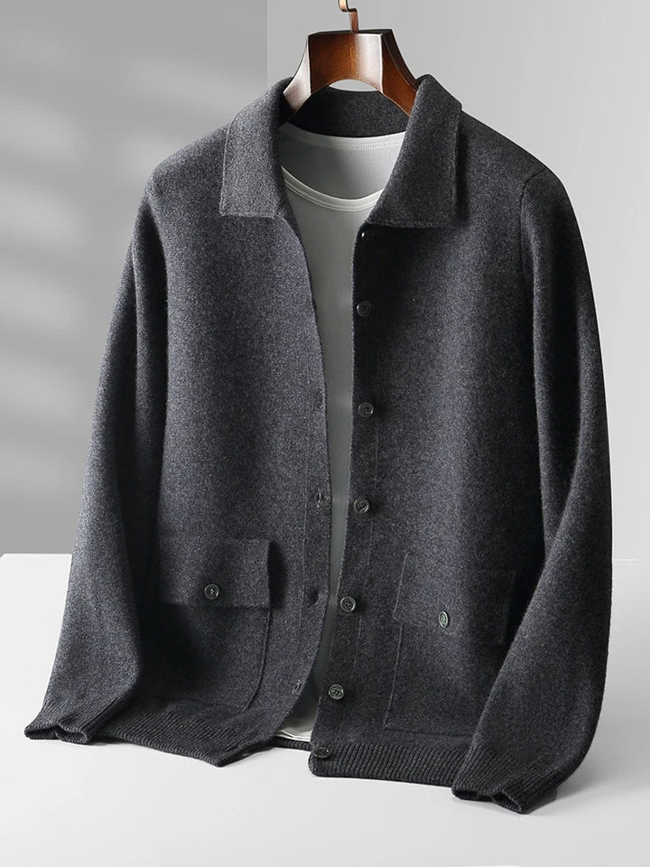 Everyday wear men's relaxed fit cardigan, perfect for smart casual looks and comfortable layering.