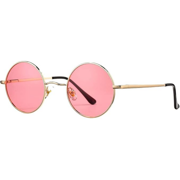 Timeless men's vintage round polarized sunglasses. Classic retro style, UV protection, lightweight design.