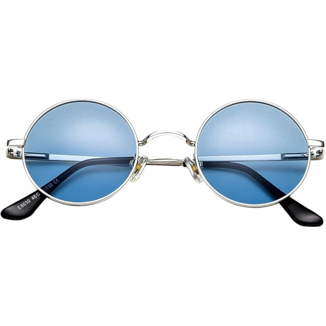 Enhance your style with men's vintage round polarized sunglasses. UV protection & lightweight retro eyewear.