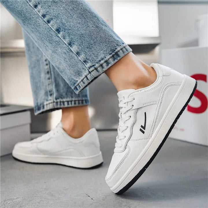 Men's Vortex sneakers on foot, demonstrating sleek fit, comfort, and versatile style.