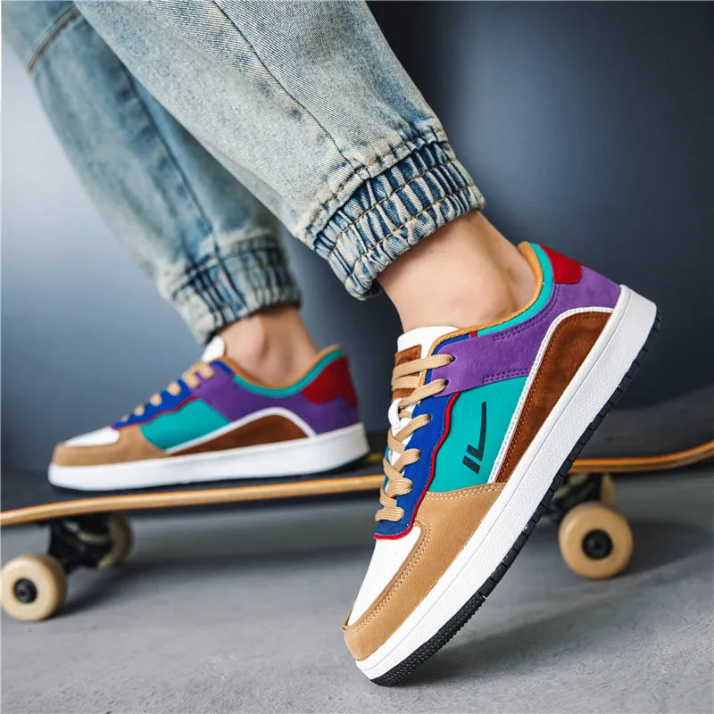 Sleek black Men's Vortex fashion sneakers, offering ultimate comfort & style.