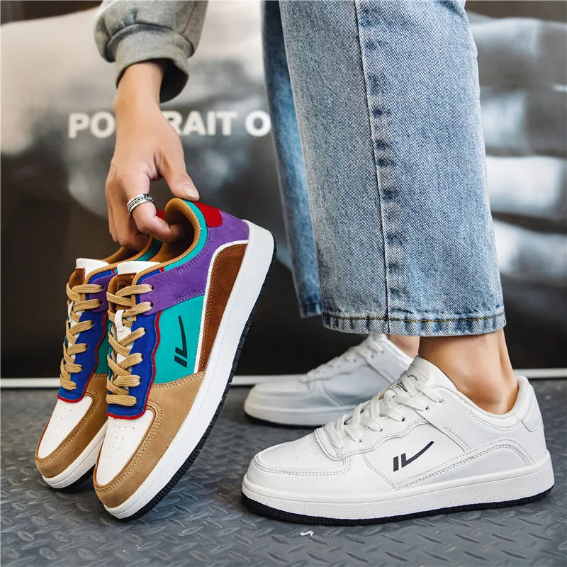 Side view of Men's Vortex comfort sneakers, highlighting their low-profile, versatile style.