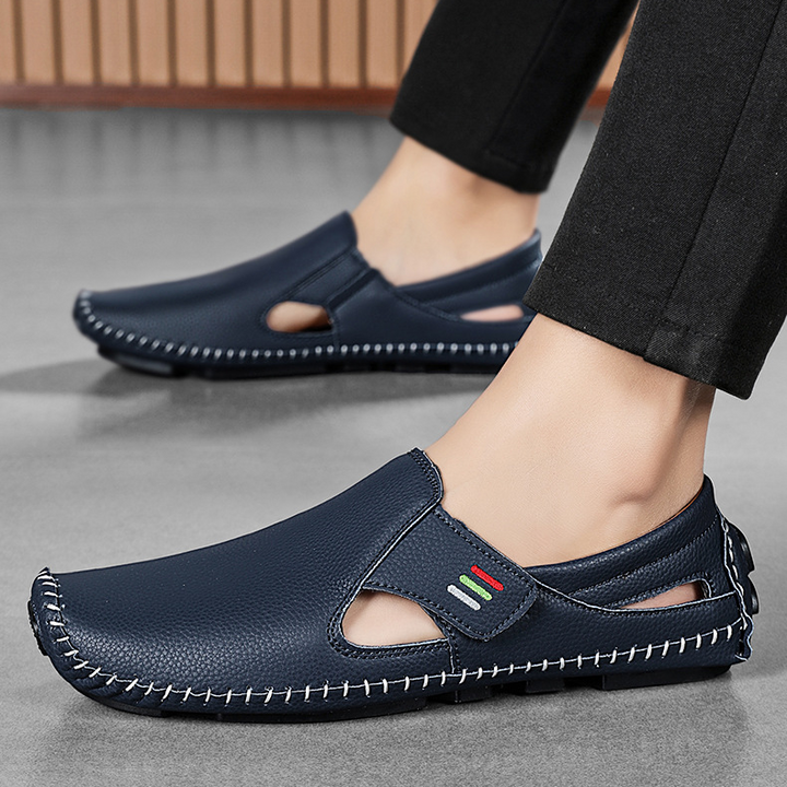 Essential men's summer footwear: comfort walking sandals with adjustable strap.