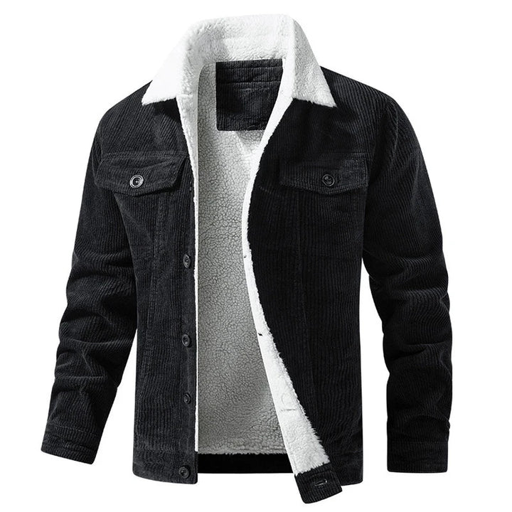 Stay warm and stylish with this men's comfort collared jacket, perfect for fall and winter fashion.