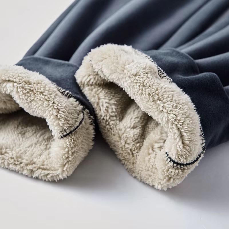 Men's soft & warm two-piece lounge set in cotton cashmere blend. Perfect comfy casual wear.