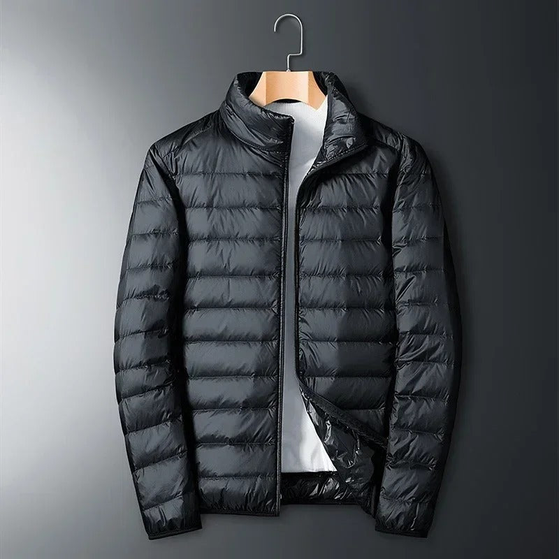 Thermal insulated men's jacket, designed for warmth & comfort in cold weather. Perfect winter gear.