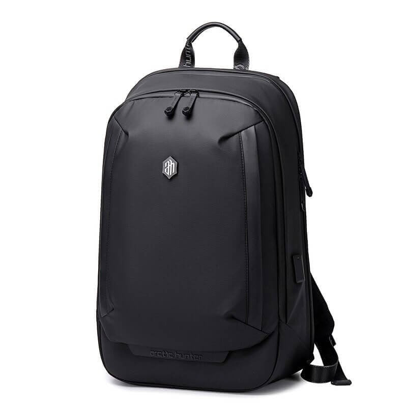 Men's water-resistant anti-theft travel backpack, AllCarry multifunction daypack for commute & hiking.