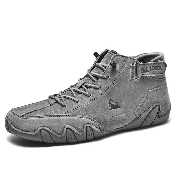 Stylish men's waterproof orthopedic casual shoes, offering robust support and comfort for daily walking.