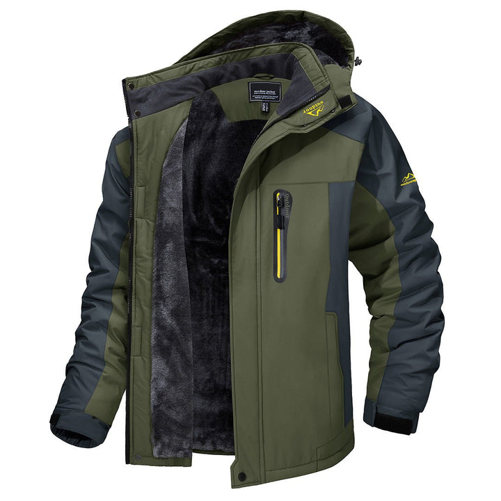 Insulated men's waterproof winter coat. Breathable & windproof, offering superior warmth & protection for outdoors.