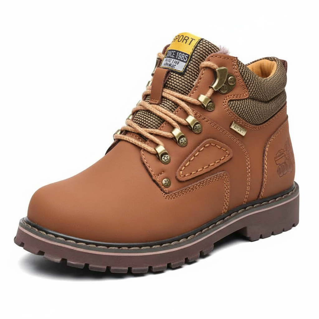 Warm men's waterproof winter shoes for all-weather protection & comfort in autumn & winter.