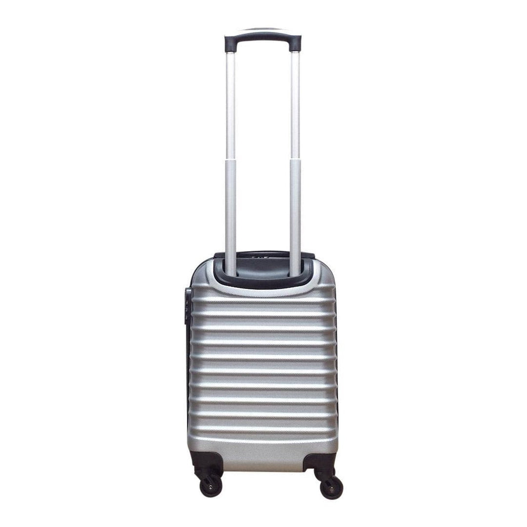 Tough Milano Silver 2-piece hard-shell luggage set. Durable spinner suitcases built for frequent travel.