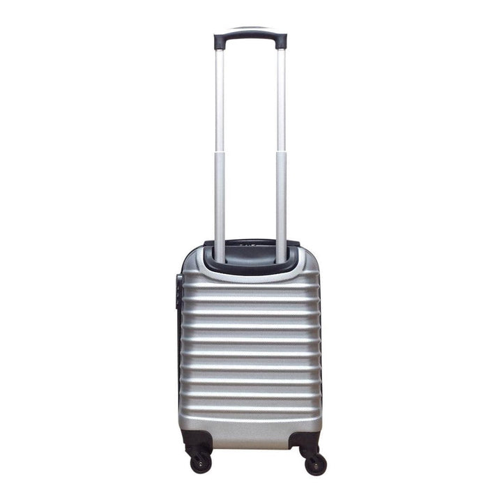 Tough Milano Silver 2-piece hard-shell luggage set. Durable spinner suitcases built for frequent travel.