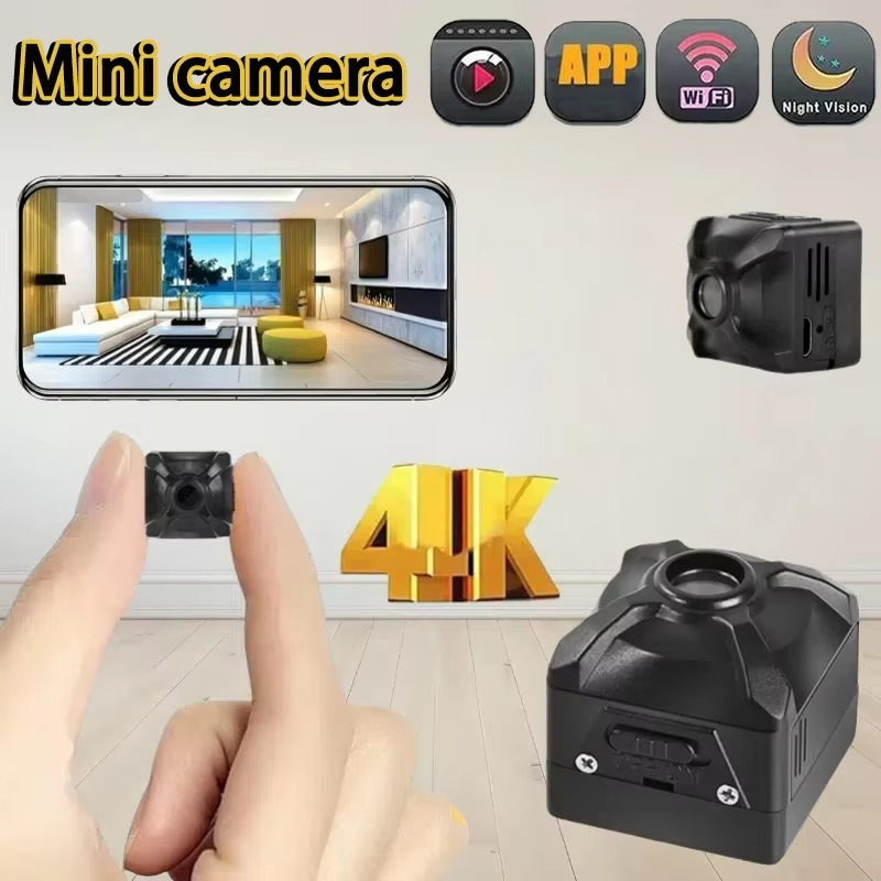 Smart 4K wireless security camera with motion detection for advanced home security.