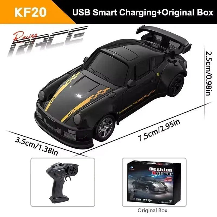High-performance mini 4WD RC car, stable control, fast acceleration, exciting racing toy for kids.